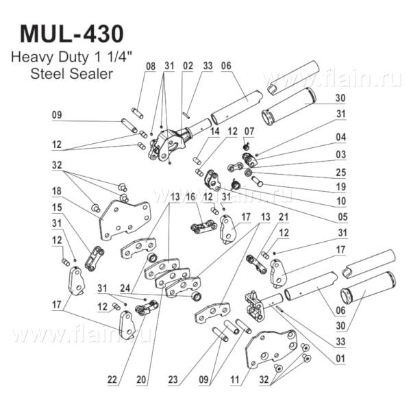 MUL-430 схема запчастей