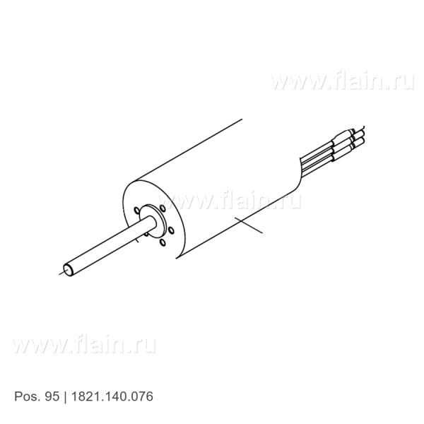 Электродвигатель в сборе 1821.140.076 для Signode BXT2-16/19, позиция 95; отдельная деталь из чертежа