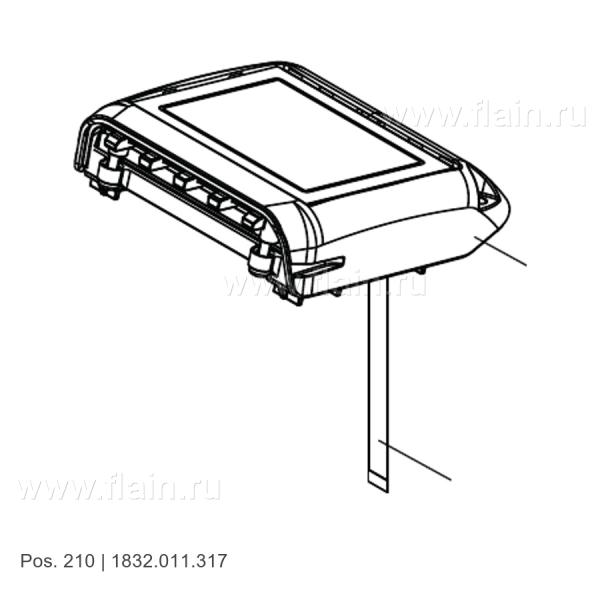 Панель управления LCD EU/US 1832.011.317, Signode BXT3-16/19, позиция 210 на чертеже, отдельная запчасть
