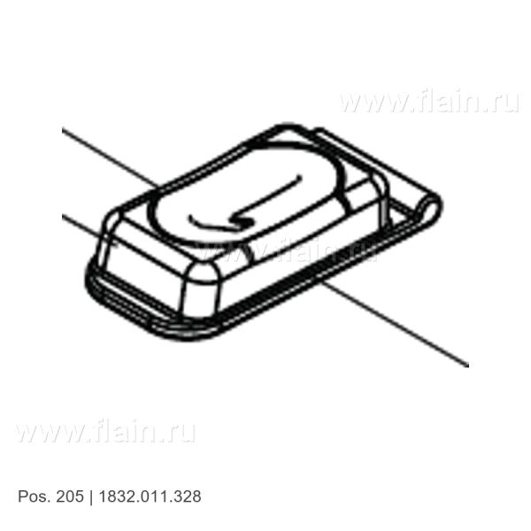 Кнопка натяжения 1832.011.328, Signode BXT3-16/19, позиция 205 на чертеже, отдельная запчасть