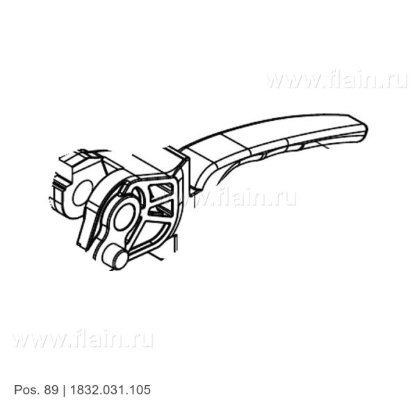 Рычаг качающейся опоры в сборе 1832.031.105, Signode BXT3-16/19, позиция 89 на чертеже, отдельная запчасть