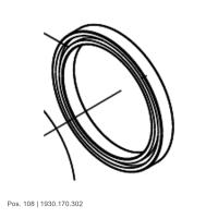 Шариковый подшипник 30×37×4 мм 1930.170.302 для Signode BXT2-16/19, позиция 108; отдельная деталь из чертежа